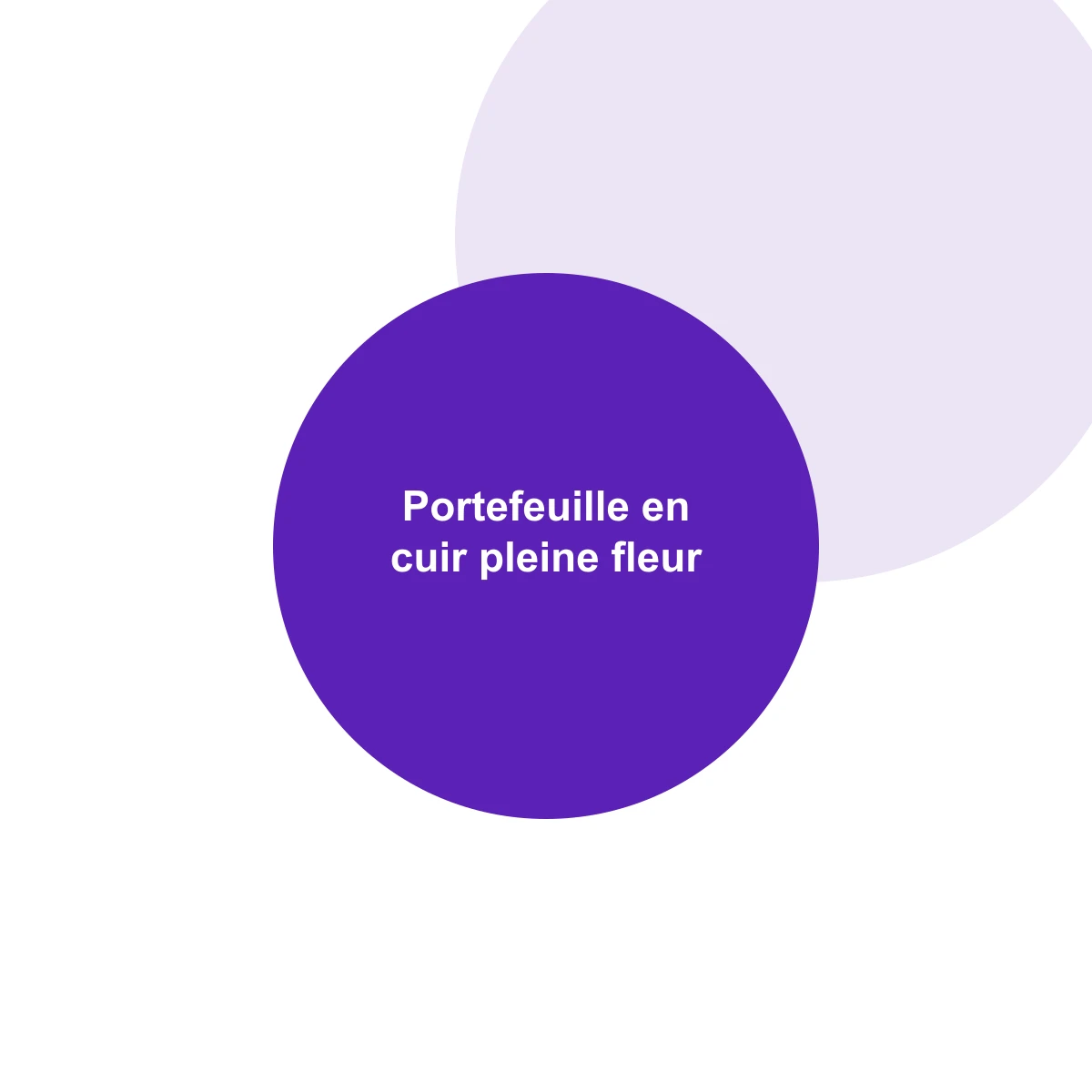 Portefeuille en cuir pleine fleur 1