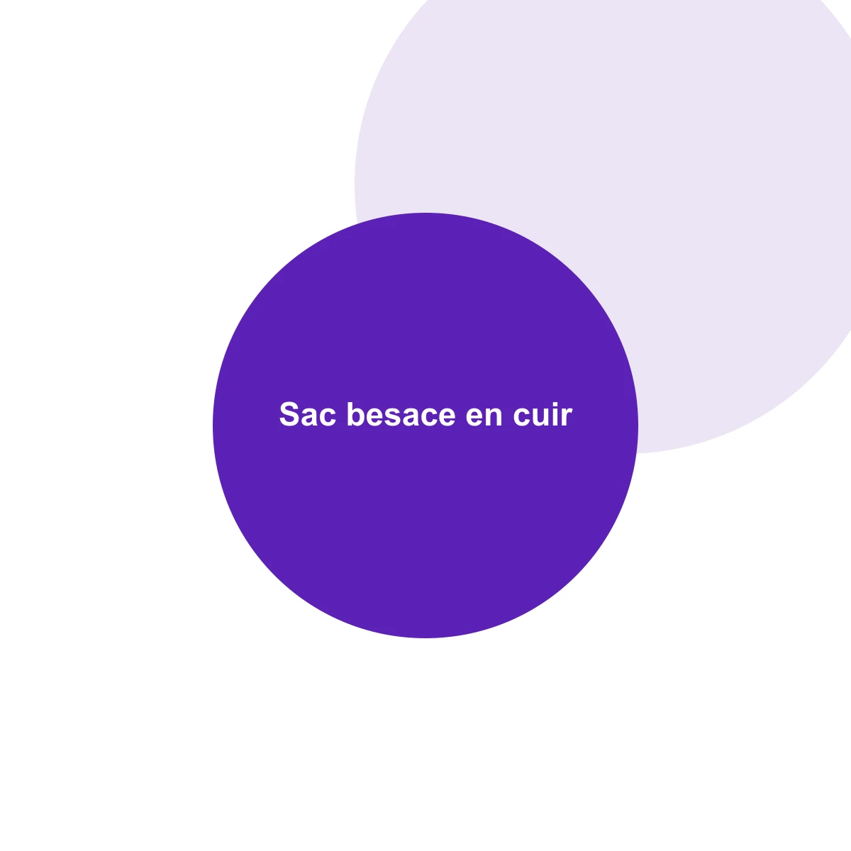 Sac besace en cuir
