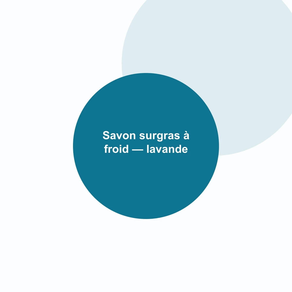 Savon surgras à froid — lavande