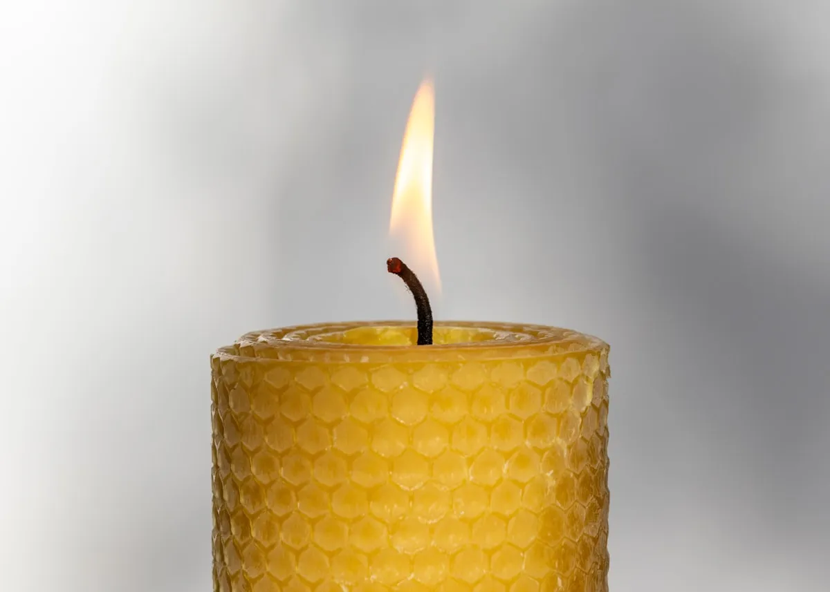 Bougie en cire d'abeille