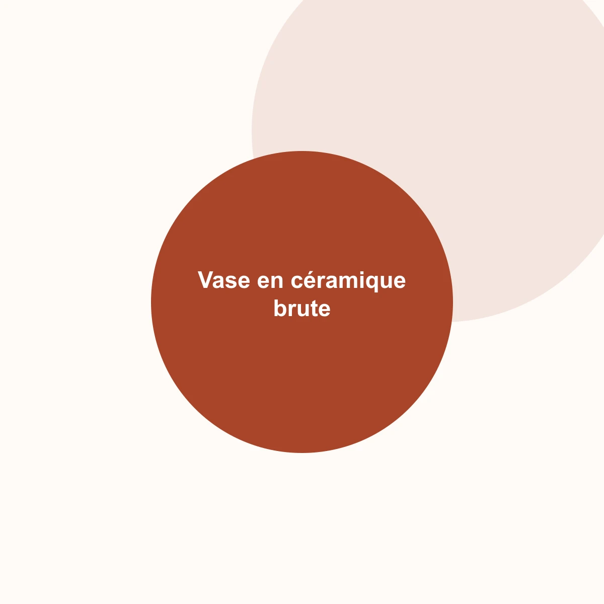 Vase en céramique brute